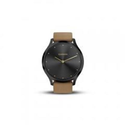 Picture of Garmin 010-01850-10 vivomove HR Premium (Onyx Black with Tan Suede)