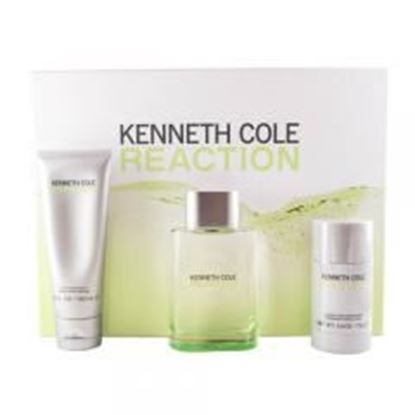 Picture of KENNETH COLE REACTION3 PC. GIFT SET ( EAU DE TOILETTE SPRAY 3.4 oz + AFTERSHAVE BALM 3.4 oz + ALCOHOL-FREE DEODORANT STICK 2.6 oz )