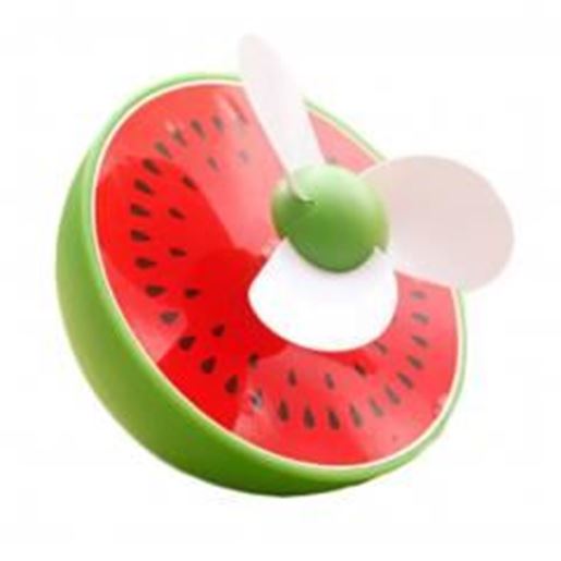 Picture of Desktop Ultra-Quiet And Creative Cartoon Mini Cute Portable USB Fan Watermelon