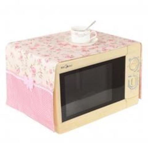 Picture of Country Style Microwave Oven Dustproof Cover Microwave Protector -Flower