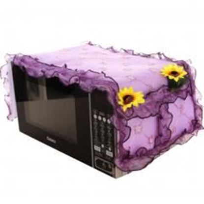 Foto de Microwave Oven Dustproof Cover Lace Microwave Protector