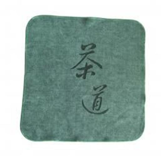 Foto de 3PCS Water Absorption Towels Cotton Tea Set Tea Towels Tea Accessory-Green