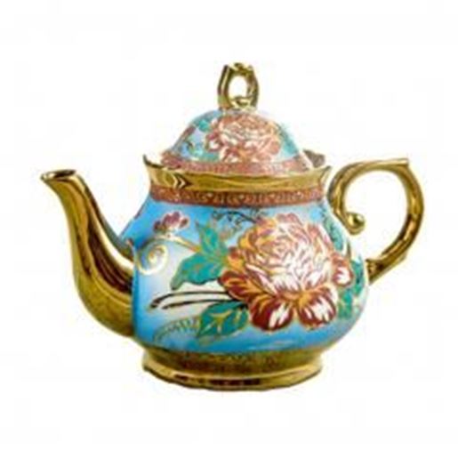 Picture of Luxurious Beautiful Tea Pot European style Ceramic Coffee Pot ornament