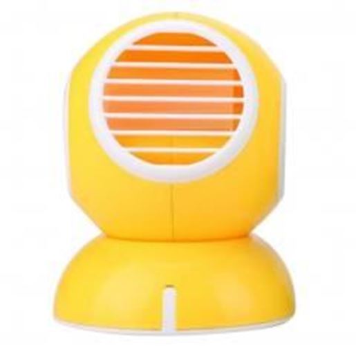 Picture of ABS Battery Operated Fan USB Mini Fan Bladeless Fan Portable Electric Fan Yellow