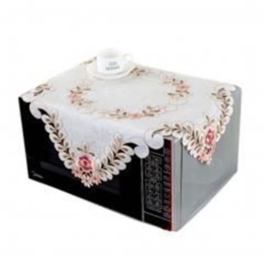 图片 European Style Embroidered Microwave Oven Cover Microwave Protector, B