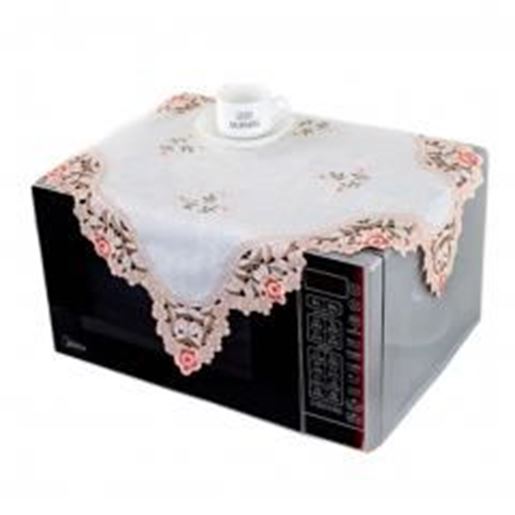 Picture of European Style Embroidered Microwave Oven Cover Microwave Protector, D