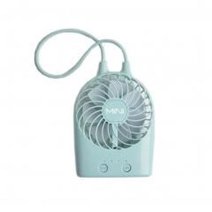 Foto de USB Rechargeable Fan Portable Fan Desk Fan for Office/Home, Green