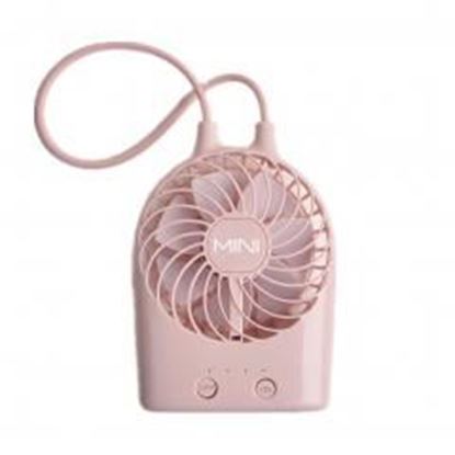 图片 USB Rechargeable Fan Portable Fan Desk Fan for Office/Home, Pink