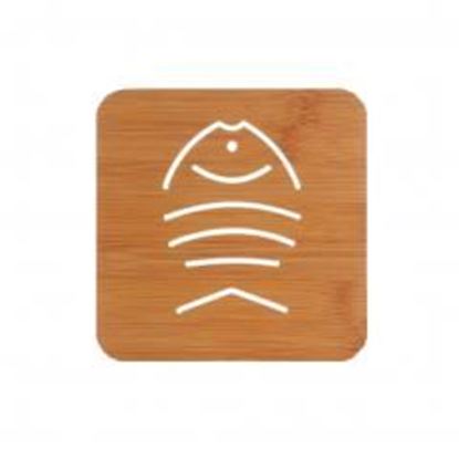 Picture of Wooden Cartoon Potholder Table Mat Non-Slip Pad Coaster  4 PCS- A5