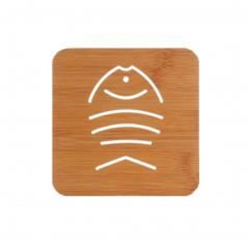 Foto de Wooden Cartoon Potholder Table Mat Non-Slip Pad Coaster  4 PCS- A5