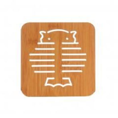 Foto de Wooden Cartoon Potholder Table Mat Non-Slip Pad Coaster  4 PCS- A9