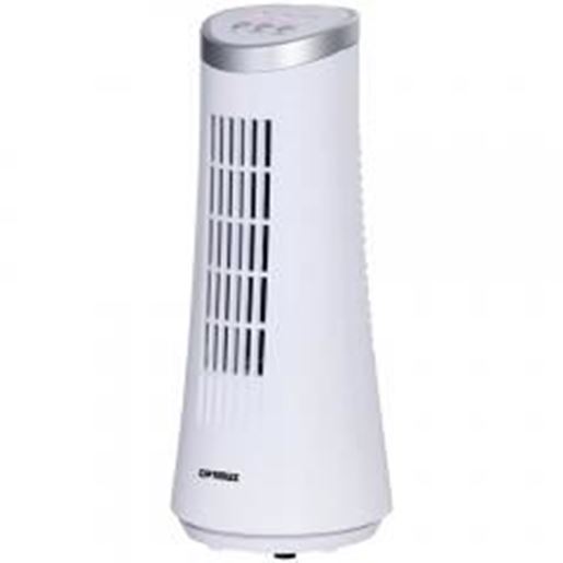 Foto de Optimus F-7345WH 12" Desktop Ultraslim Oscillating Tower Fan (White)