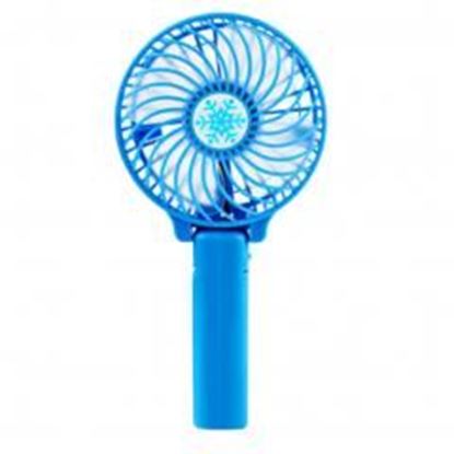 Picture of Cooling Fan USB Fan Mini Fan Portable Electric Fan Battery Operated Fan Blue