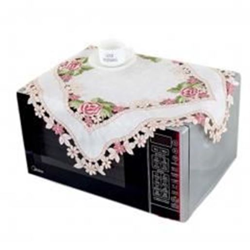 Foto de European Style Embroidered Microwave Oven Cover Microwave Protector, E