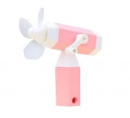 图片 Summer Portable Mini Fan Hand-cranked Fan Summer Cool Supply Pink