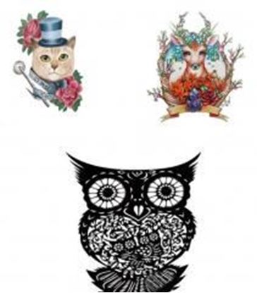 Foto de Three Pieces Of Creative Temporary Tattoos Waterproof Personality Stickers