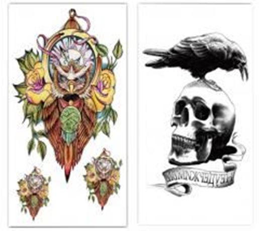 图片 Two Pices Of Eagle Temporary Tattoos Waterproof Stickers