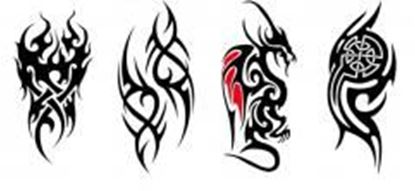 图片 Four Pieces Of Men And Women Tattoos Waterproof Stickers-1