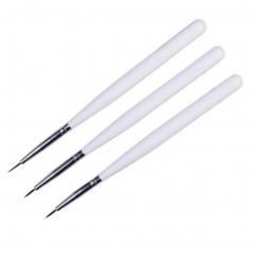 Foto de 3 PCS Nail Art Pens Nail Brush Art Nail Art Tools Nail Supply Nails Design White