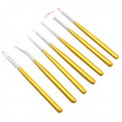 Foto de 7 PCS Toe Nail Art Pens Nail Brush Art Nail Art Tools Nails Design Nail Supply