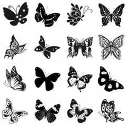 Picture of Hot Selling Men And Women Temporary  Tattoos Waterproof Stickers Butterfly-A392