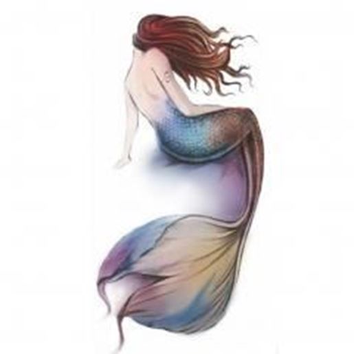 Foto de Creative/ Sexy Men And Women Temporary  Tattoos Waterproof Stickers Mermaid