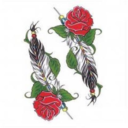 Foto de Creative/ Sexy Men And Women Temporary Waterproof Tattoos Stickers Rose