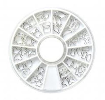 Picture of Silver Color Nail Art DIY Nail Decorations
