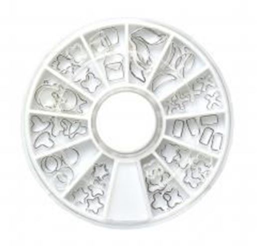 Picture of Silver Color Nail Art DIY Nail Decorations