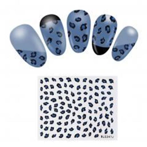 Picture of Self-adhesive Nail Tips Decorations 5 Sheets Nail Art Sticker