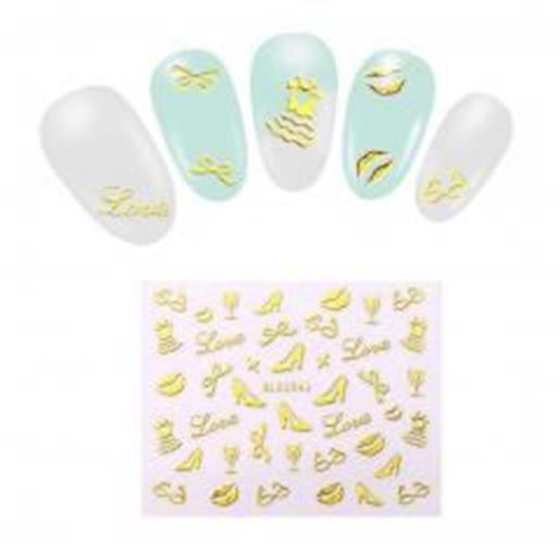 图片 Self-adhesive DIY Nail Art Sticker for Nail Tips- 5 Sheets