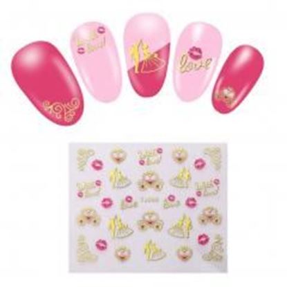 Picture of 5 Sheets Nail Art Stickers Decals For Nail Tips Decorations