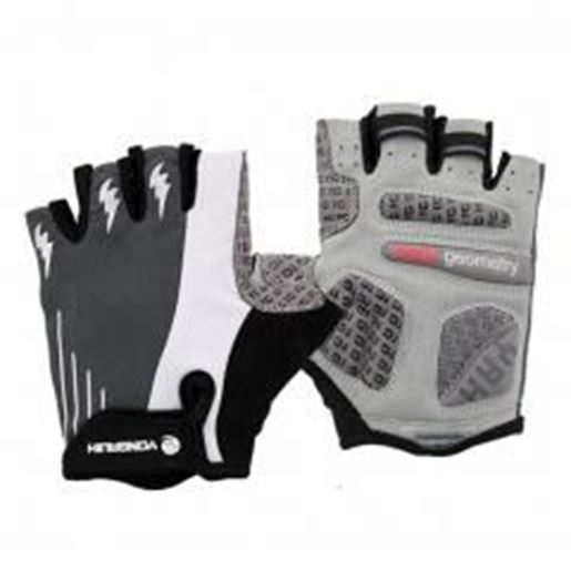 Picture of [GREY] Yongruih Men's Half Finger Glove Men's Cycling Motocycling Gloves