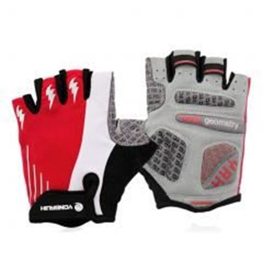 Picture of [RED] Yongruih Men's Half Finger Glove Men's Cycling Motocycling Gloves