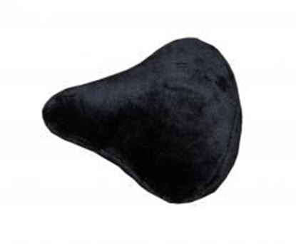 Foto de Plus Velvet Thick Autumn And Winter Electric Bicycle Seat Cover-Pointy Black