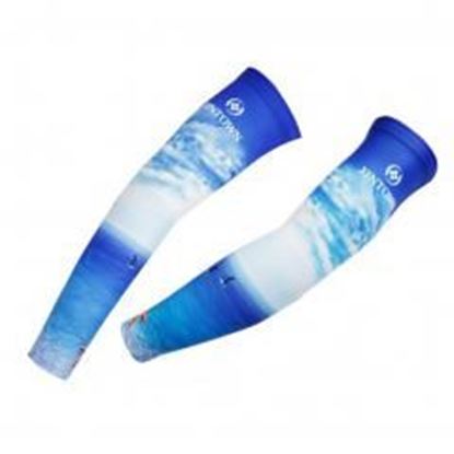 Picture of Blue Sun Protection Arm Warmer Arm Pro Quick-Dry Arm Sleeves Ocean-view, XL