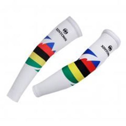 Picture of Rainbow Cycling Arm Warmers Skating Arm Pro Sun Protective Arm Sleeves, XXL