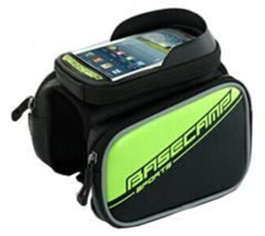 Picture of The Bicycle Saddle Pack - Tube Before Package with A Mobile Phone Bag