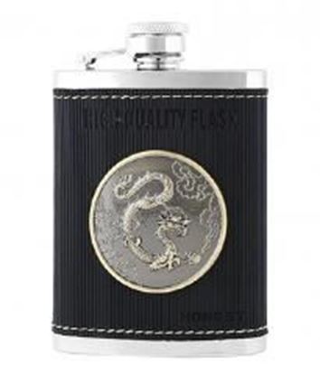 Foto de Creative Gifts Portable Stainless Steel Hip Flask, 8oz