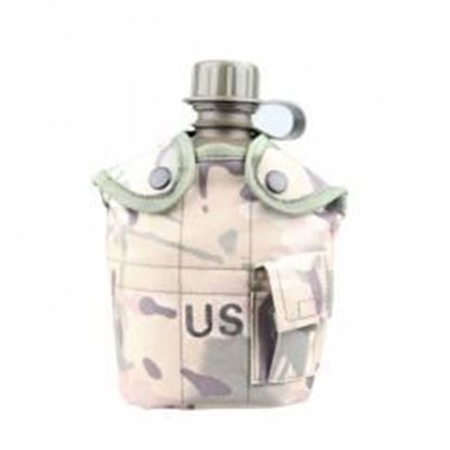 Picture of Camo Series Army Style Canteen Outdoor Hunting Camping Canteen Mud Color