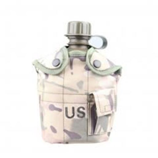 图片 Camo Series Army Style Canteen Outdoor Hunting Camping Canteen Mud Color