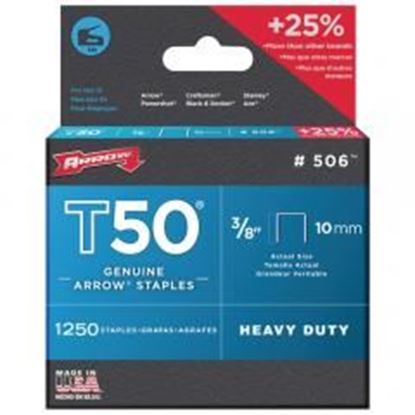 图片 Arrow 50624 T50 Staples, 1,250 pk (3/8")