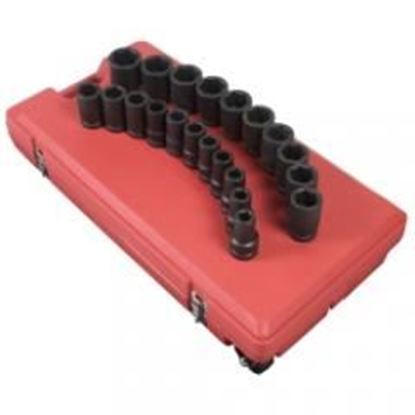 Picture of 1" Drive 21 Piece SAE Deep Impact Socket Set
