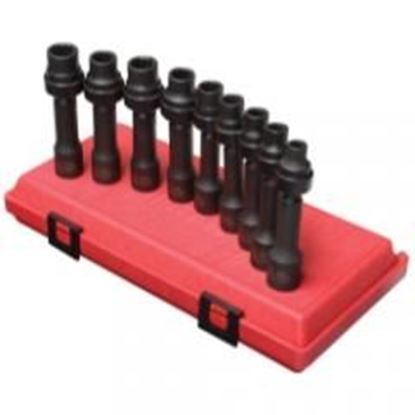 Picture of Sunex Tools 9-Piece 1/2 in. Drive 12-Point Metric Driveline Socket Set