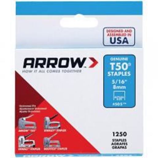 Foto de Arrow 50524 T50 Staples, 1,250 pk (5/16")