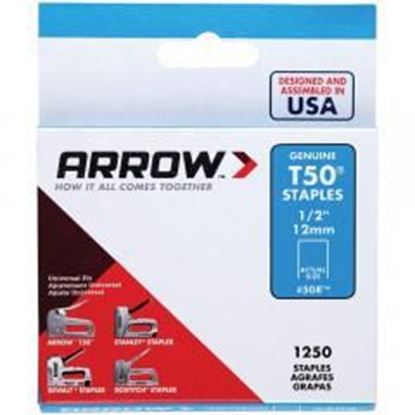 图片 Arrow 50824 T50 Staples, 1,250 pk (1/2")