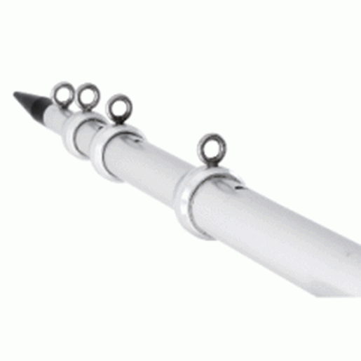 图片 Tigress XD Telescoping Aluminum Outrigger Poles - 18&#39; - 1-1/2" OD - Silver