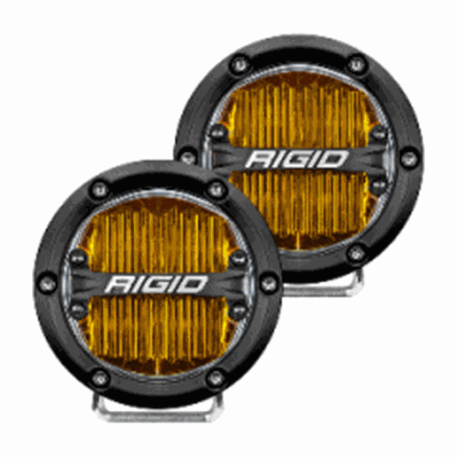 图片 RIGID Industries 360-Series 4" SAE Fog Light - Yellow Light - Black Housing