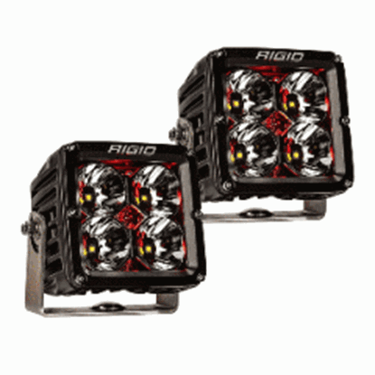 Picture of SALE - RIGID Industries Radiance Pod XL - Black Case w/Red Backlight - Pair