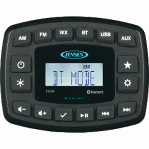 Foto de JENSEN 4" JMS4RTL Waterproof Bluetooth AM/FM/WB/USB Stereo - Black